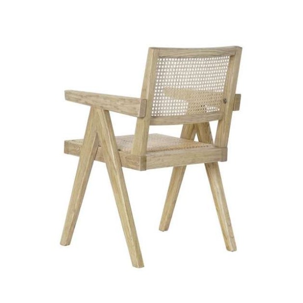 Set 2 Sillas CHANDIGARH, Olmo / Ratán Natural - Vackart Set 2 Sillas CHANDIGARH, Olmo / Ratán Natural - Vackart