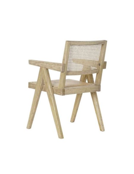 Set 2 Sillas CHANDIGARH, Olmo / Ratán Natural - Vackart