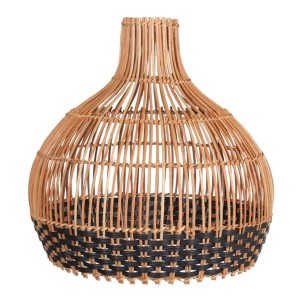 Pantalla para Lámpara INTRICATE, Ratán Natural / Negro - Vackart. Las más exclusivas y modernas lámparas de diseño en Vackart, tu tienda de diseño online.