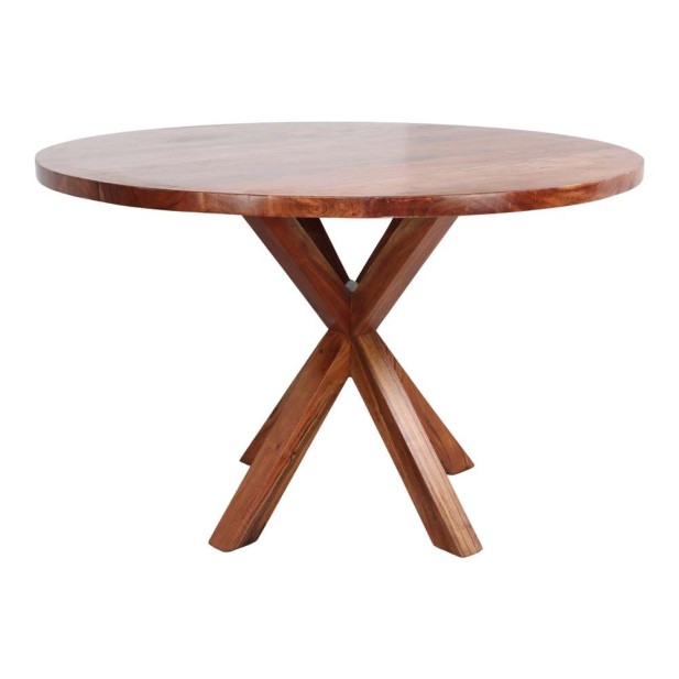 Mesa ANAIS Ø110 cm de Comedor, Madera Natural. Vackart