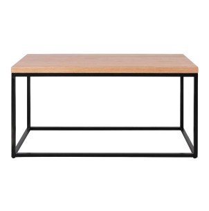 Mesa BALCONY 100x60x75 cm, Madera Natural / Metal Negro - Vackart. Las más exclusivas y modernas mesas de diseño nórdico en Vackart, tu tienda de diseño online.