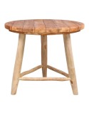 Mesa MILLERY Ø90 cm de Comedor, Madera Teca Natural