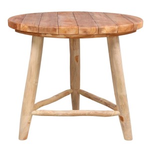Mesa MILLERY Ø90 cm de Comedor, Madera Teca Natural - Vackart. Las más exclusivas y modernas mesas de diseño nórdico, sólo en Vackart tu tienda de diseño online.