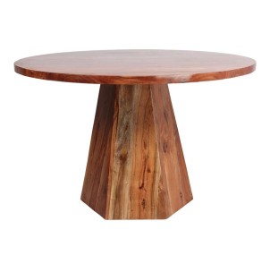 Mesa SASKIA Ø110 cm, Mango / Acacia Natural - Vackart. Modernas y exclusivas mesas de diseño nórdico en Vackart, tu tienda de diseño online.