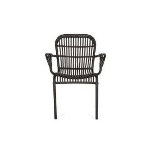 Silla Exterior con Brazos RYA, Hierro / Cuerda Negra - Dareels. Las originales y exclusivas sillas de diseño de Dareels en Vackart, tu tienda de diseño online.