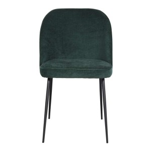 Silla SEKEN, Textil Verde / Metal Negro. Vackart 2