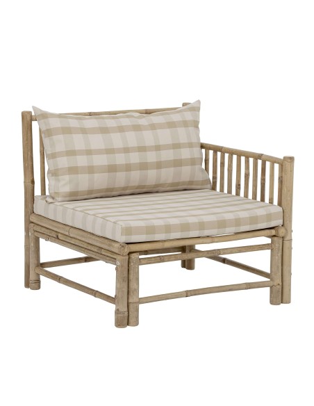 Sofá Modular KORFU III, Bambú / Textil Natural - Bloomingville. Vackart