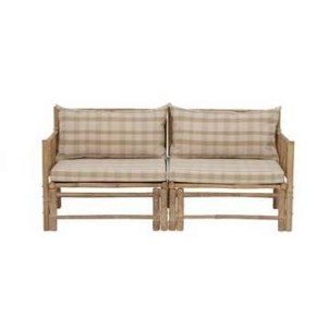 Sofá Modular KORFU III, Bambú / Textil Natural - Bloomingville. Los exclusivos sofás de diseño nórdico de Bloomingville en Vackart, tu tienda de diseño online.