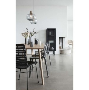 Vitrina EDGE negra 150 cm - Hübsch 2