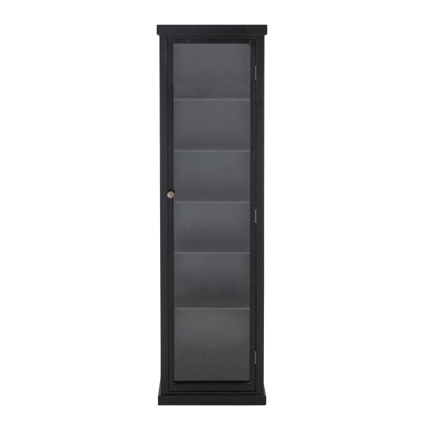 Vitrina EMILIO, Madera Negra / Cristal - Bloomingville. Vackart