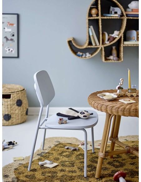 Silla Infantil GUGGA, Contrachapado Gris Claro - Bloomingville. Vackart