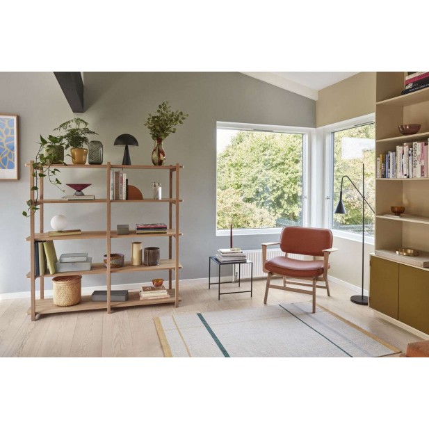 Lámpara de Mesa HALMSTAD Ø25 cm, Negra - Hübsch. Vackart