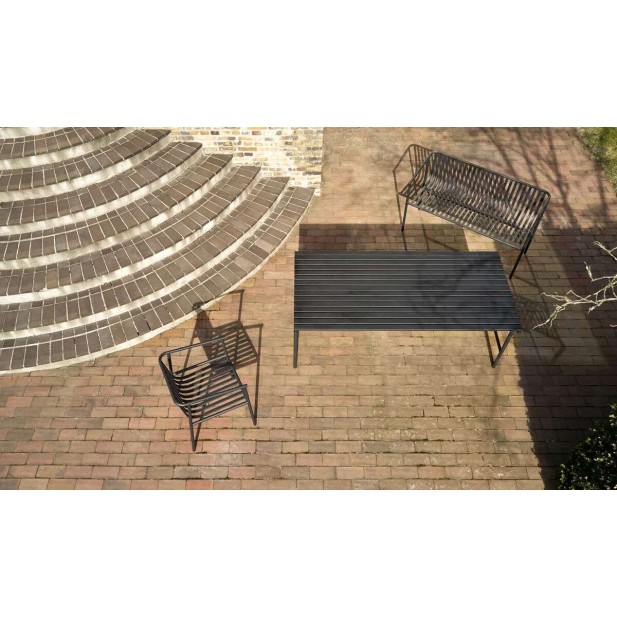 Mesa VILLA 191x92 cm de Comedor, Metal Negro - Hübsch. Vackart