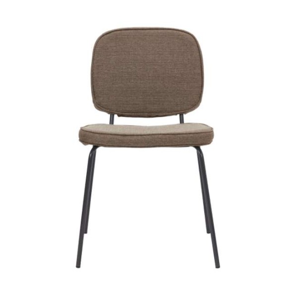 Silla CARMA, Textil Arena Oscuro / Metal - House Doctor