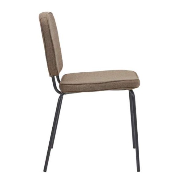 Silla CARMA, Textil Arena Oscuro / Metal - House Doctor