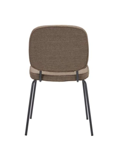 Silla CARMA, Textil Arena Oscuro / Metal - House Doctor