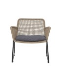Sillón MUNDO II, Metal / Poliéster Beige - Bloomingville