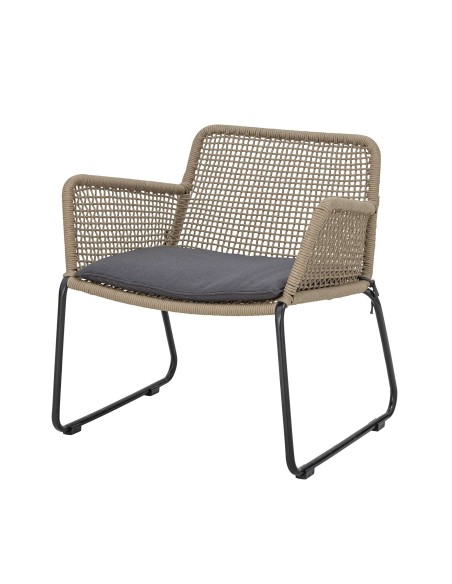 Sillón MUNDO II, Metal / Poliéster Beige - Bloomingville. Vackart