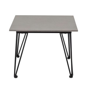 Mesa Auxiliar MUNDO, Metal / Cemento Gris - Bloomingville. Las exclusivas mesas de diseño nórdico de Bloomingville en Vackart, tu tienda de diseño online.