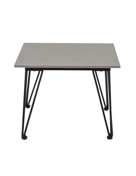 Mesa Auxiliar MUNDO, Metal / Cemento Gris - Bloomingville. Vackart