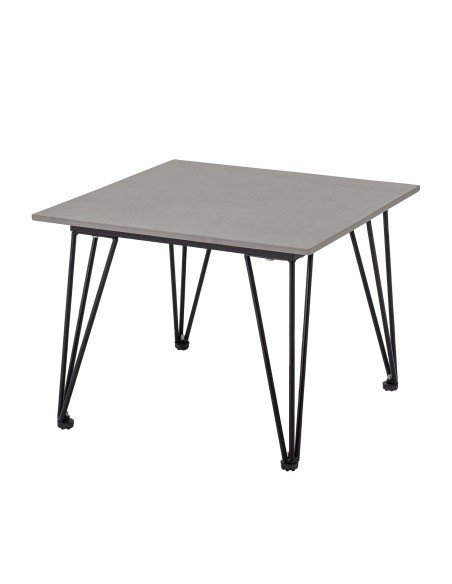 Mesa Auxiliar MUNDO, Metal / Cemento Gris - Bloomingville. Vackart