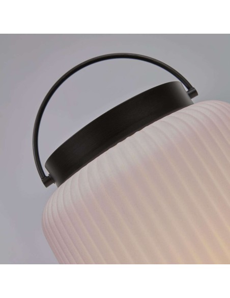 Lámpara de mesa Verona polietileno/metal negro - Kave Home