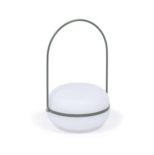Lámpara de mesa Tea polietileno/metal verde - Kave Home; Vackart. AA7245S06. Los mejores muebles de diseño de la marca Kave Home