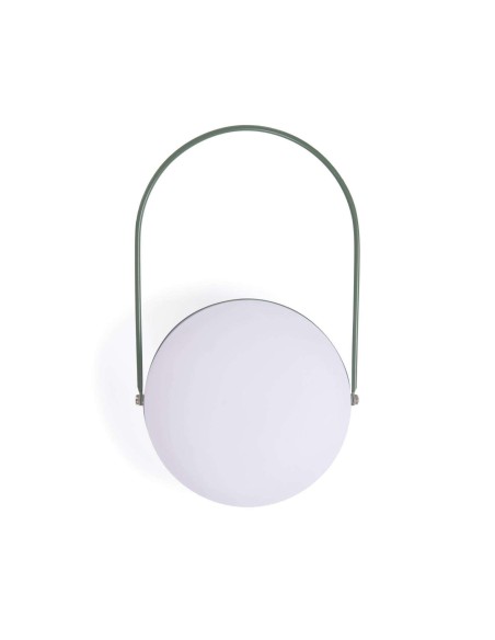Lámpara de mesa Tea polietileno/metal verde - Kave Home