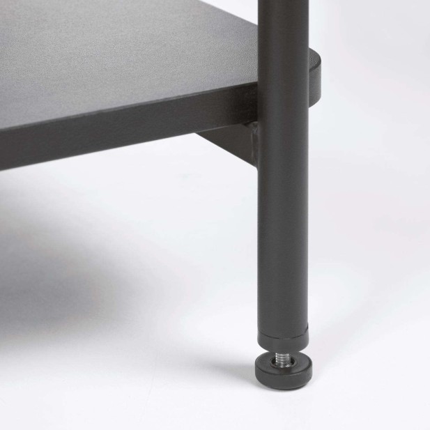 Burro para ropa con banqueta Galatia melamina/acero negro 100x150 cm - Kave Home Burro para ropa con banqueta Galatia melamina/acero negro 100x150 cm - Kave Home