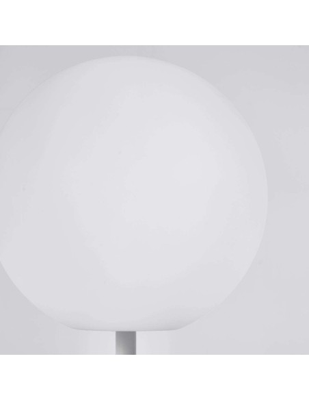 Lámpara de mesa de exterior Dinesh acero blanco - Kave Home