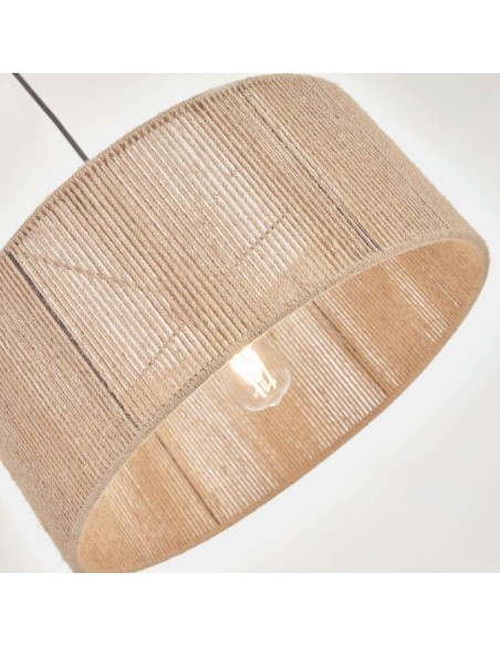 Pantalla lámpara de techo Crista de yute natural Ø 47 cm - Kave Home