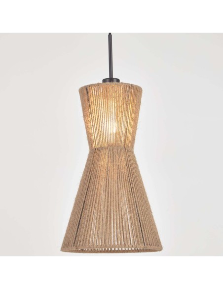 Pantalla lámpara de techo Crista de yute natural Ø 24,5 cm - Kave Home