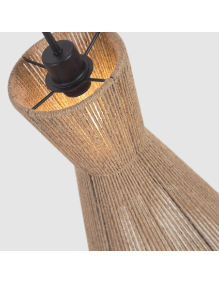 Pantalla lámpara de techo Crista de yute natural Ø 24,5 cm - Kave Home