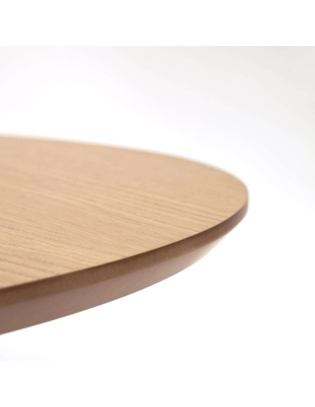 Mesa extensible Oqui Ø120(200)x120 cm roble - Kave Home