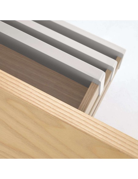 Aparador Anielle de madera maciza y chapa de fresno 150 x 78 cm - Kave Home