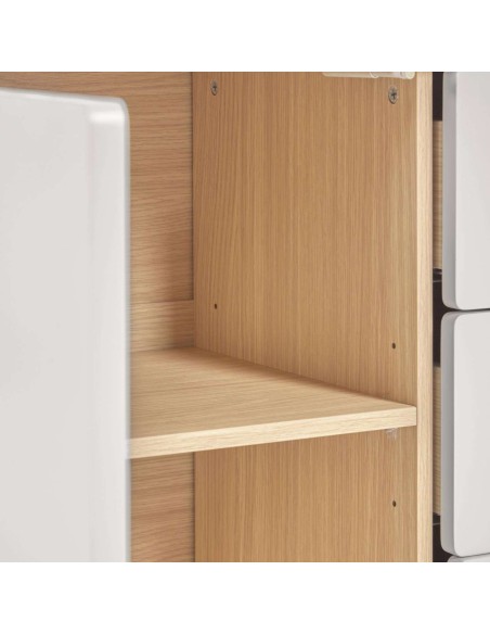 Aparador Anielle de madera maciza y chapa de fresno 150 x 78 cm - Kave Home