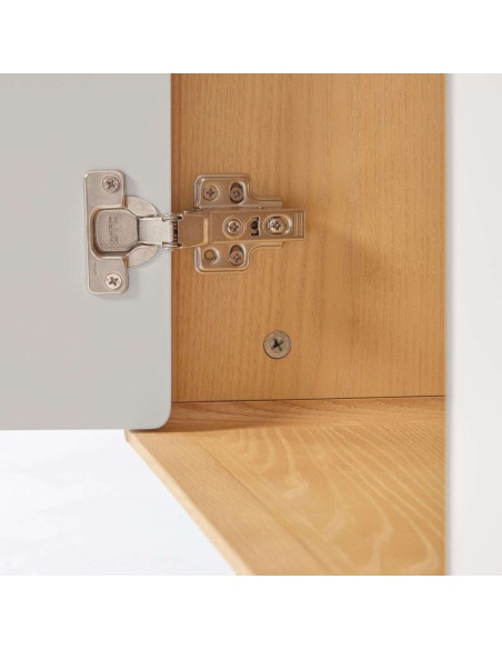 Aparador Anielle de madera maciza y chapa de fresno 150 x 78 cm - Kave Home