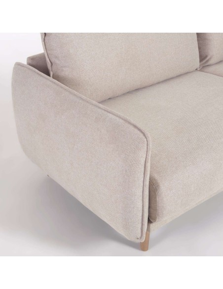 Sofá Carlota 3 plazas beige 213 cm - Kave Home