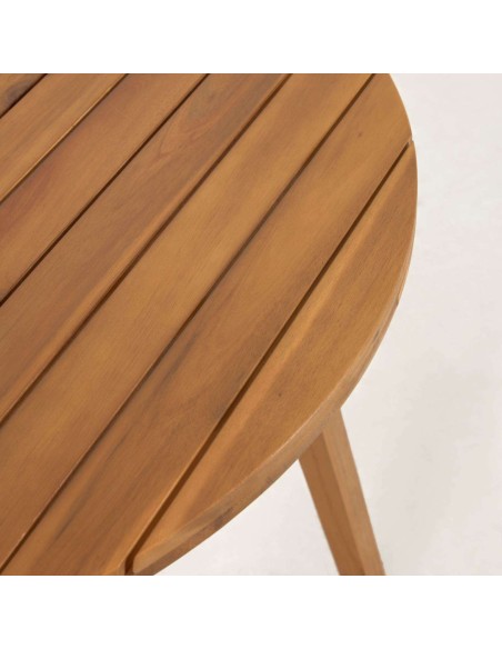 Mesa redonda Vilma Ø 90 cm de exterior, acacia FSC 100% - Kave Home