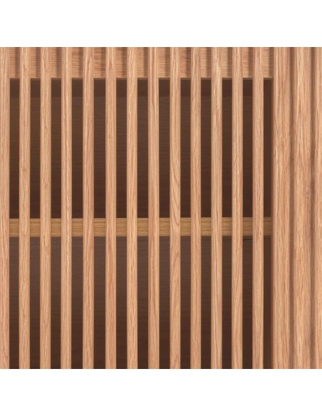 Mueble TV Beyla 2 puertas de madera maciza y chapa de roble 180x49,5 cm FSC 100% FSC 100% - Kave Home