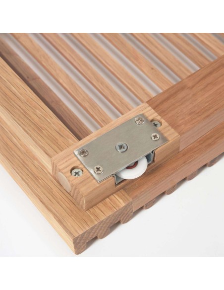 Estantería Beyla de madera maciza y chapa de roble 84,5 x 170 cm FSC 100% - Kave Home