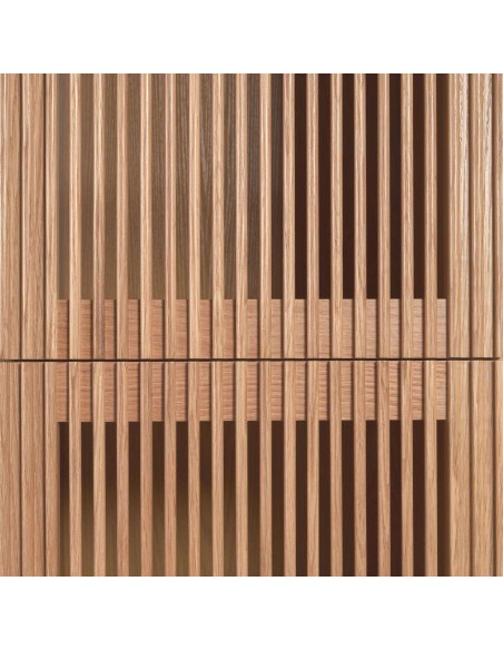 Estantería Beyla de madera maciza y chapa de roble 84,5 x 170 cm FSC 100% - Kave Home