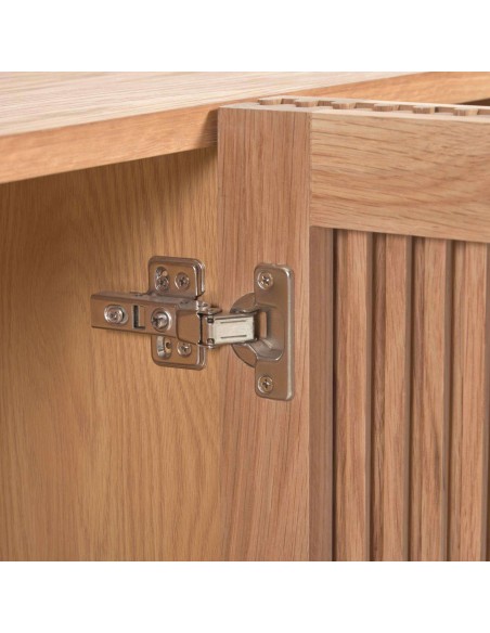 Aparador Beyla de madera maciza y chapa de roble 180 x 71,5 cm FSC 100 % - Kave Home