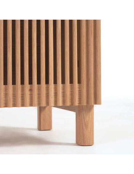 Aparador Beyla de madera maciza y chapa de roble 180 x 71,5 cm FSC 100 % - Kave Home