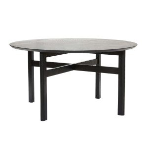 Mesa FJORD Ø140 cm, Madera Negra - Hübsch. Las originales y exclusivas mesas de diseño escandinavo de Hübsch en Vackart, tu tienda de diseño online.