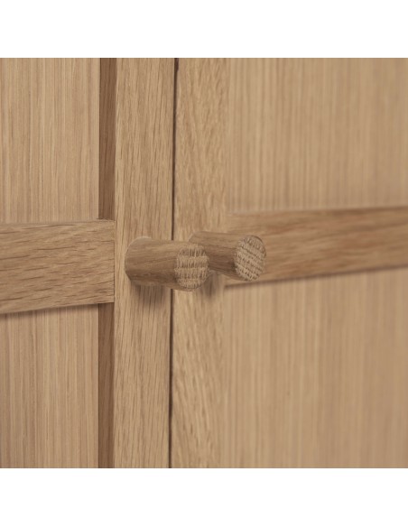 Aparador CANDOUR, Roble / Chapa Roble Natural - Hübsch. Vackart
