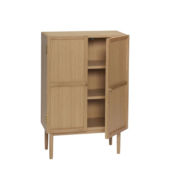 Aparador CANDOUR, Roble / Chapa Roble Natural - Hübsch. Vackart