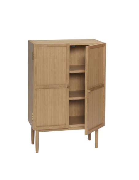 Aparador CANDOUR, Roble / Chapa Roble Natural - Hübsch. Vackart