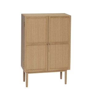 Aparador CANDOUR, Roble / Chapa Roble Natural - Hübsch. Vackart