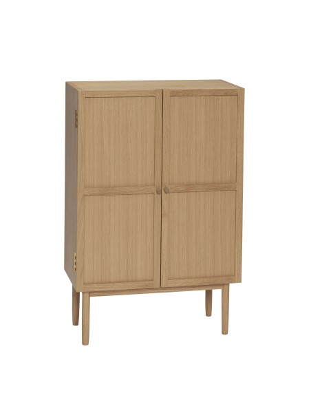 Aparador CANDOUR, Roble / Chapa Roble Natural - Hübsch. Vackart